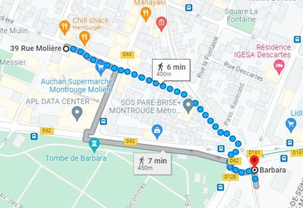 Magnifique Duplex 45 M2 Aux Portes De Paris Metro Barbara A 30Mn Expo Porte De Versailles Монруж Екстериор снимка